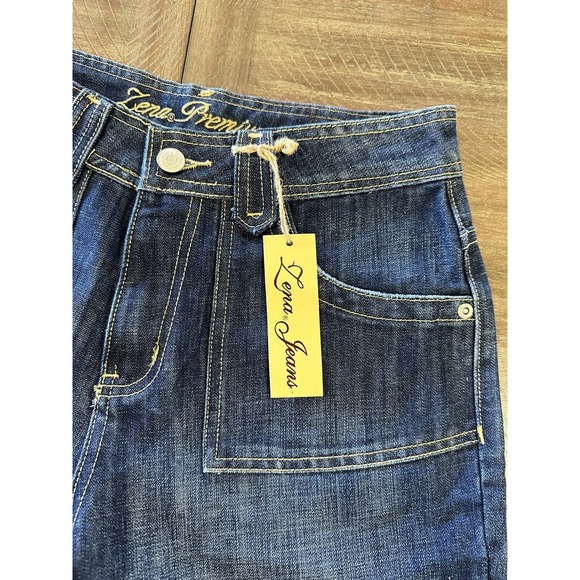 NWT Zena Premium Women’s Size 4 High Waisted Blue Denim Bermuda Shorts Pockets - Picture 5 of 14